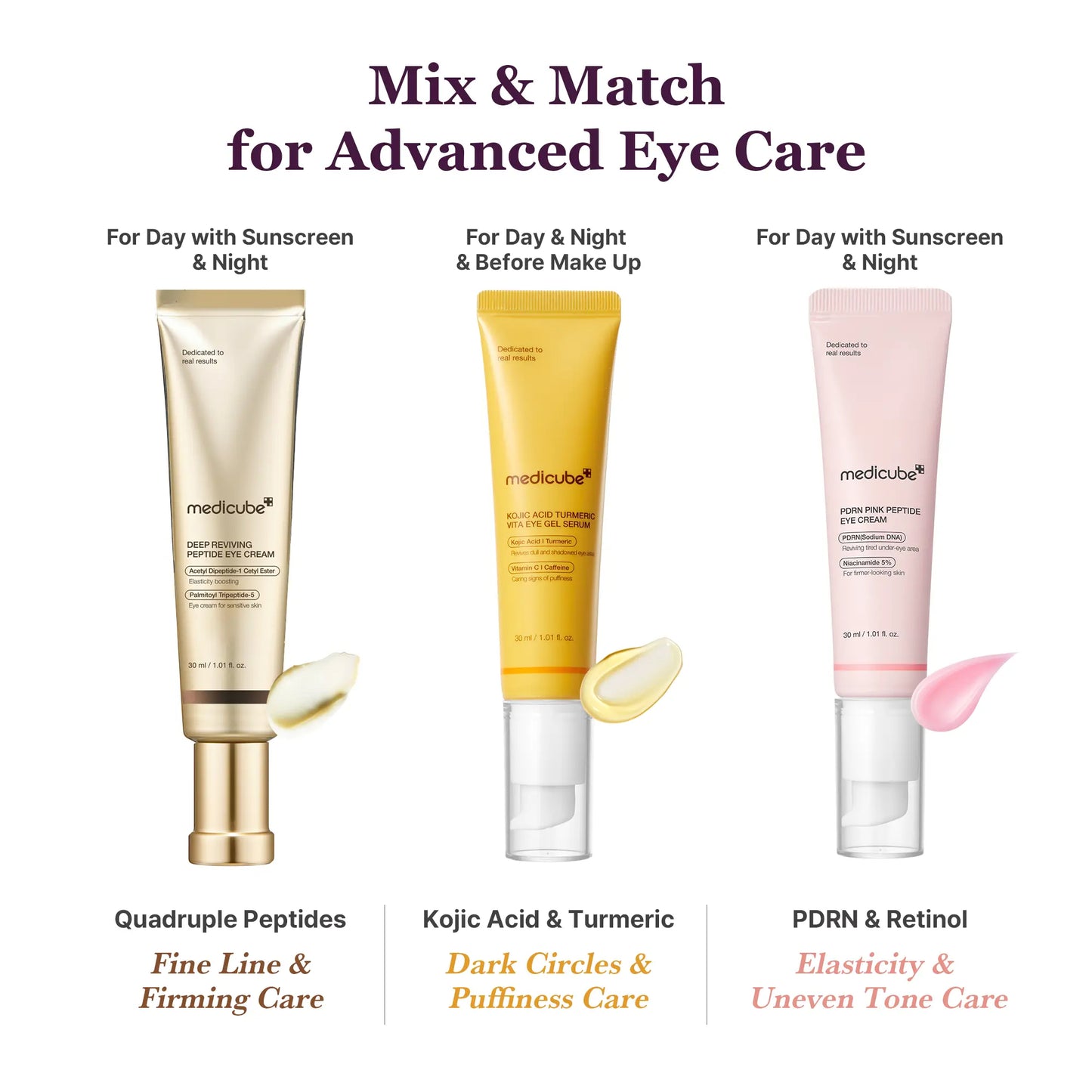 Mix & Match Eye Serum Set – Brightening, Firming & Puffiness Care for Smooth, Youthful Eyes